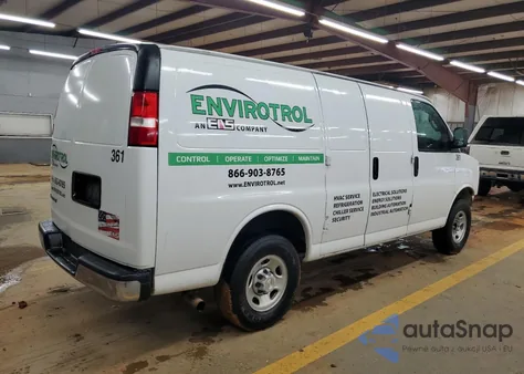 2022 Chevrolet Express G2500 z USA, uszkodzony, nr VIN 1GCWGAFP0N1206405